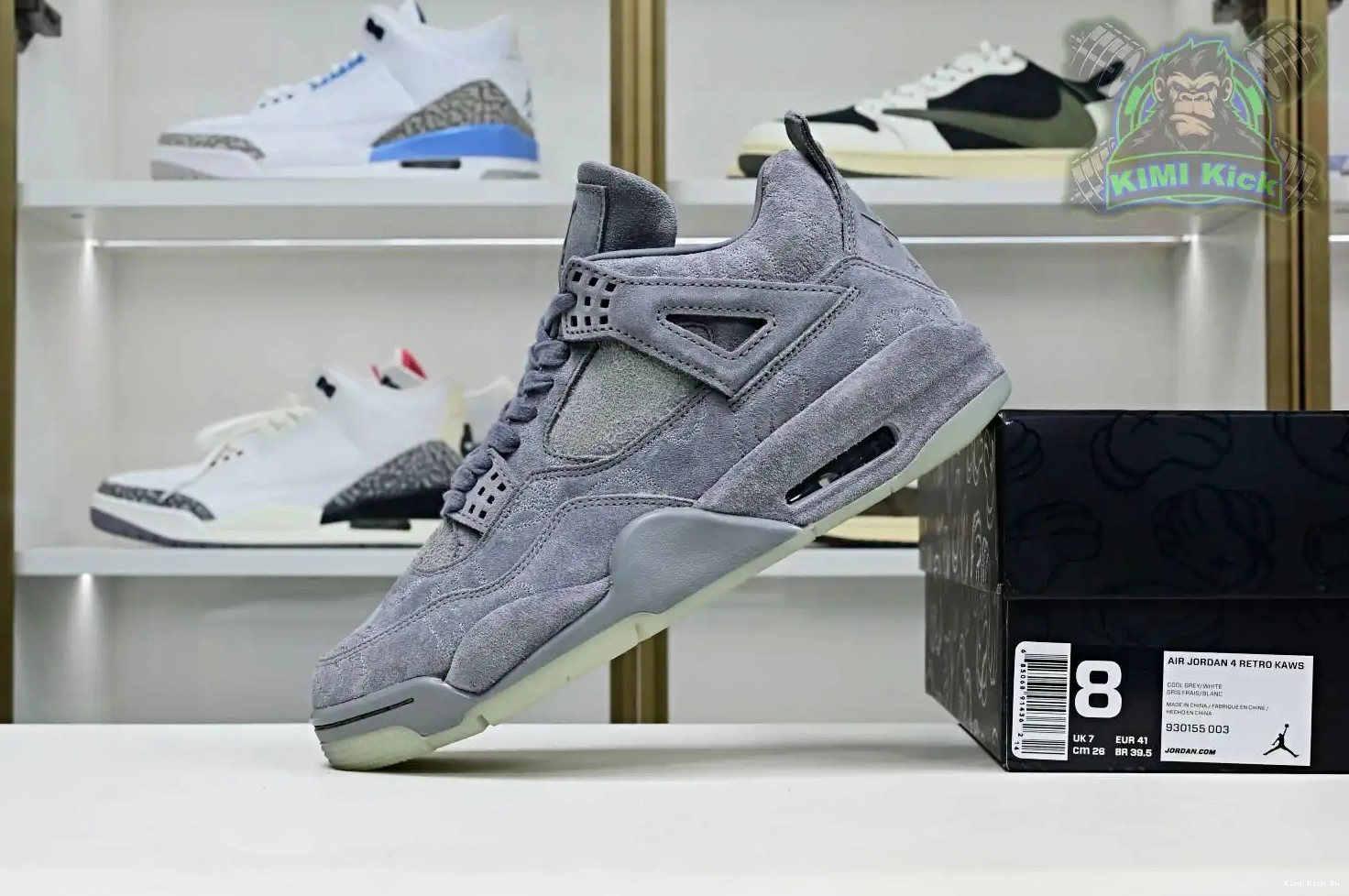 Kimikick Jordan 4 retro kaws Air Jordan 0711